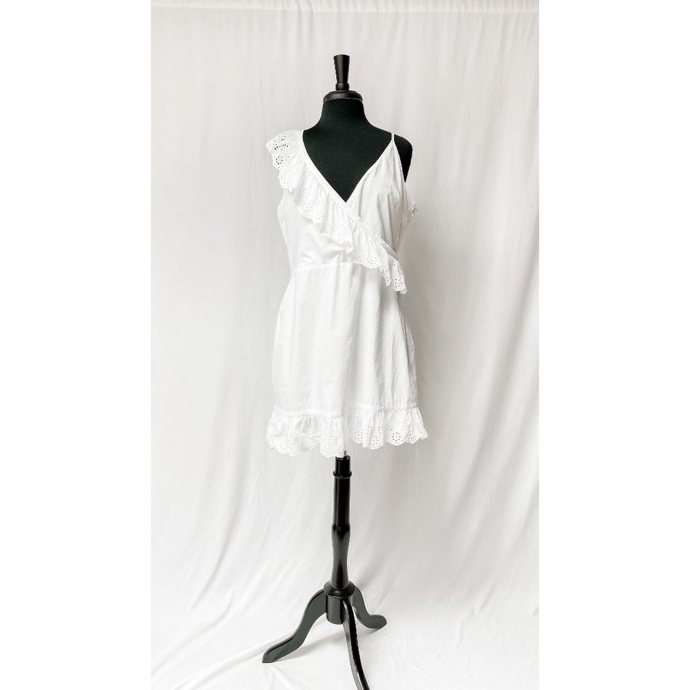 Revolve Lovers + Friends Kate White Eyelet Dress - Picture 3 of 8